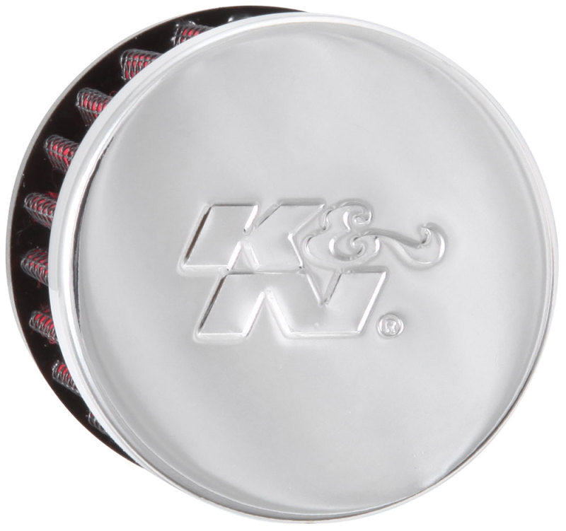 K&N Engineering Air Filters - Universal Fit K&N 3/4 inch ID 2 inch OD 1.5 inch H Clamp On Crankcase Vent Filter