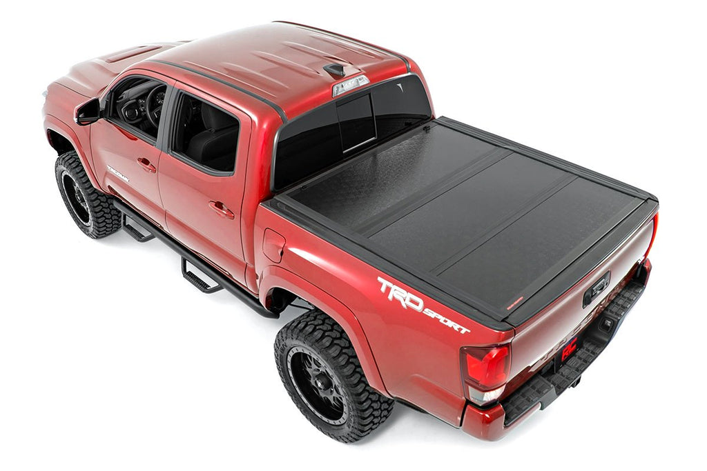 Rough Country Tonneau Covers Tacoma Low Profile Hard Tri-Fold Tonneau Cover 16-20 Tacoma 6 Foot Bed Rough Country - 47420600