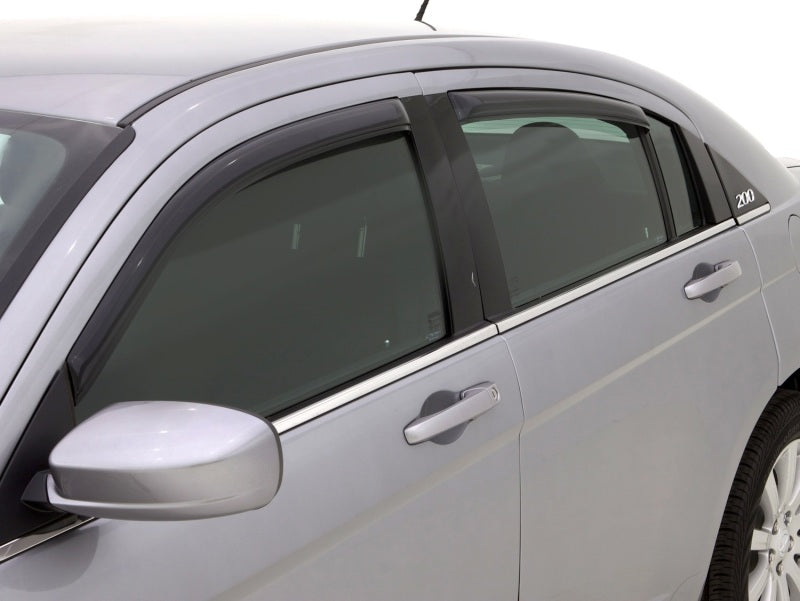 AVS Wind Deflectors AVS 07-10 Chrysler Sebring Ventvisor In-Channel Front & Rear Window Deflectors 4pc - Smoke