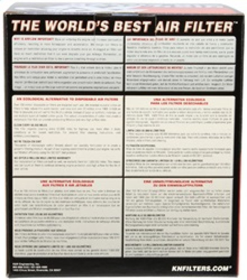 K&N Engineering Air Filters - Universal Fit K&N Universal Clamp-On Air Filter 4in FLG / 6-1/2in B / 4-1/2in T / 6in H