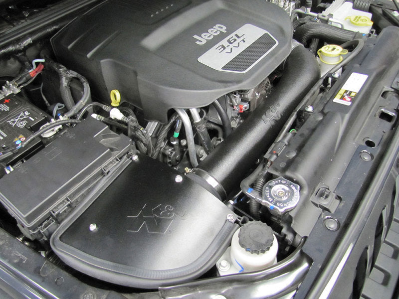 K&N Engineering Cold Air Intakes K&N 12-14 Jeep Wrangler V6 3.6L Performance Intake Kit