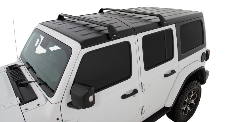 Rhino-Rack Roof Rack Rhino-Rack 07-22 Jeep Wrangler JK/JL 4 Door Hard Top Vortex SG 2 Bar Roof Rack - Black