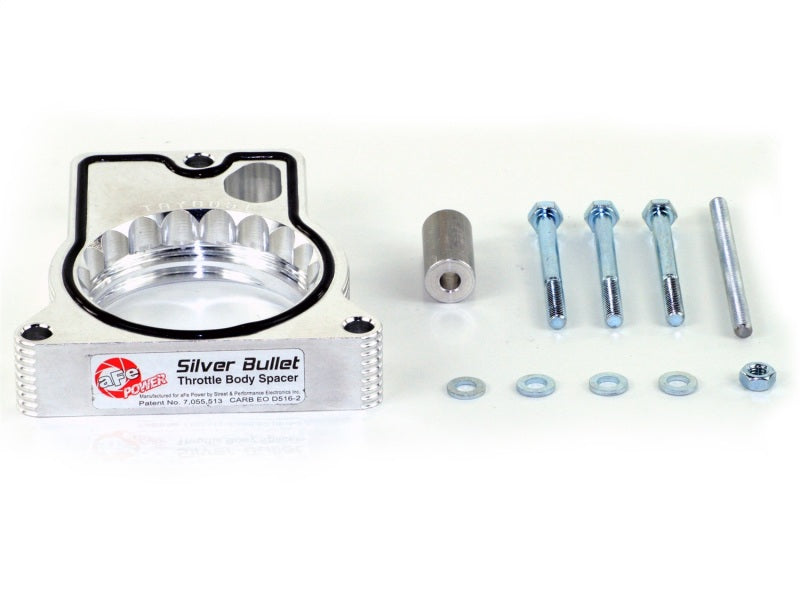 aFe Throttle Body Spacers aFe Silver Bullet Throttle Body Spacers TBS GM C/K 1500/2500/3500 96-00 V8-5.0L 5.7L