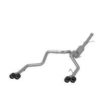 Load image into Gallery viewer, MBRP Catback MBRP 19-21 Chevy Silverado 1500 6.2L 2.5in Dual Split Rear Cat Back w/ Quad Carbon Fiber Tips- T304