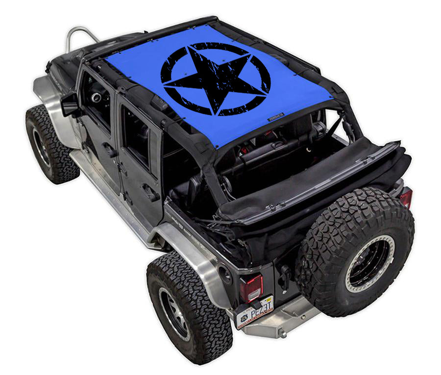 SPIDERWEBSHADE Product Blue JK-4D Oscar Mike Distressed