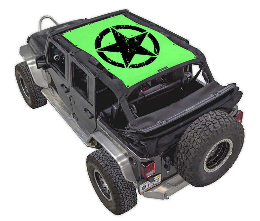 SPIDERWEBSHADE Product Green JK-4D Oscar Mike Distressed