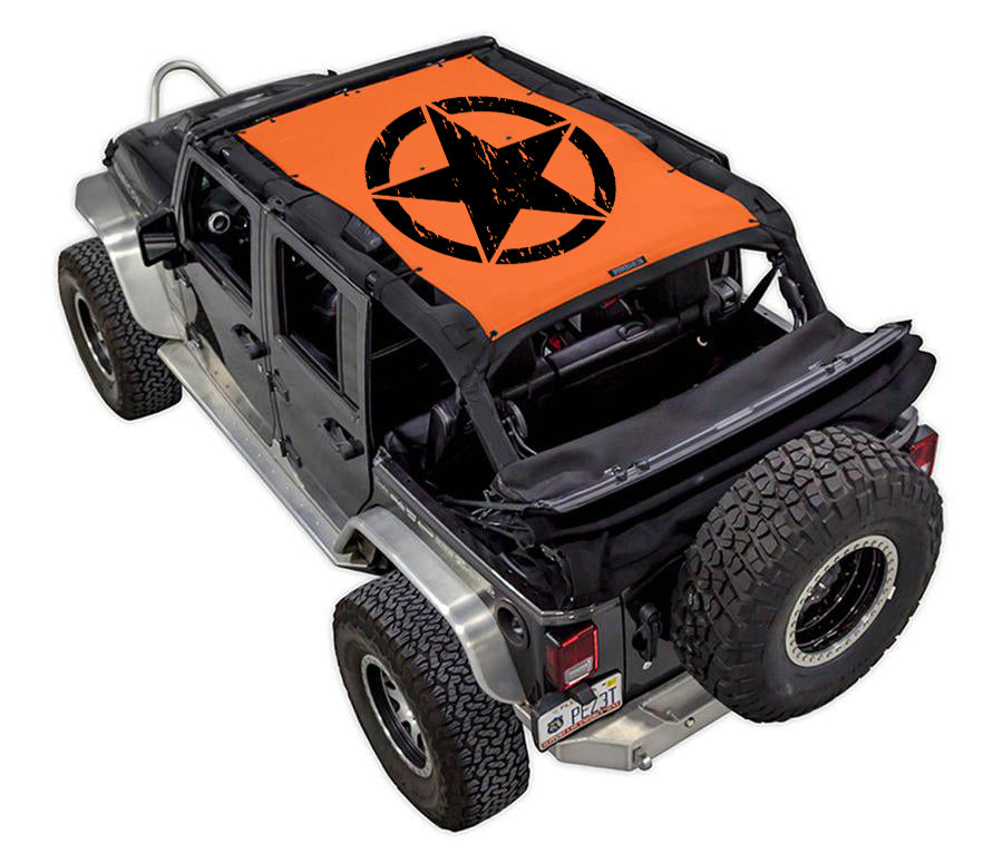 SPIDERWEBSHADE Product Orange JK-4D Oscar Mike Distressed