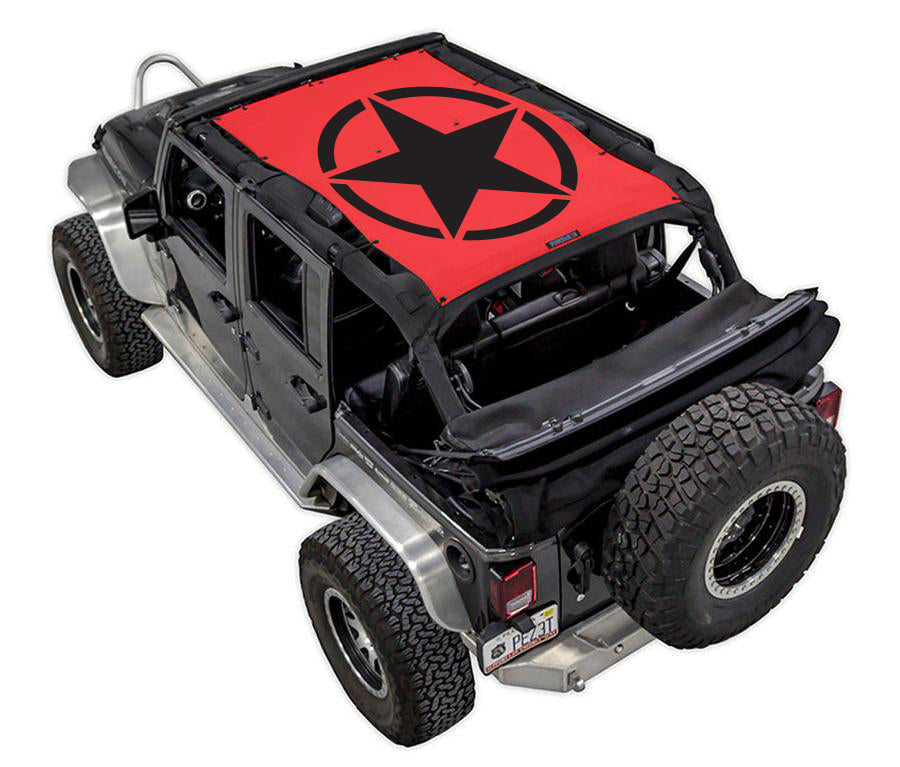 SPIDERWEBSHADE Product Red JK-4D Oscar Mike Solid
