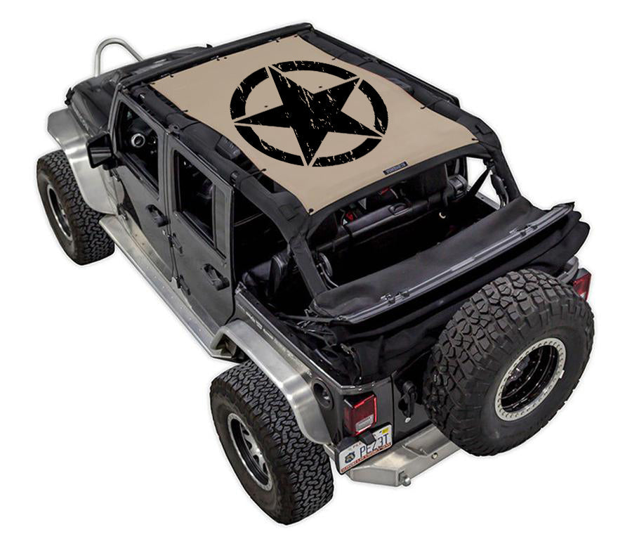 SPIDERWEBSHADE Product Tan JK-4D Oscar Mike Distressed