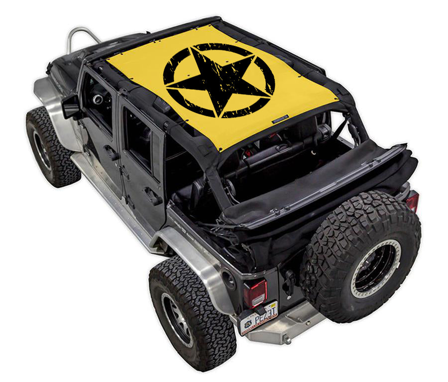 SPIDERWEBSHADE Product Yellow JK-4D Oscar Mike Distressed