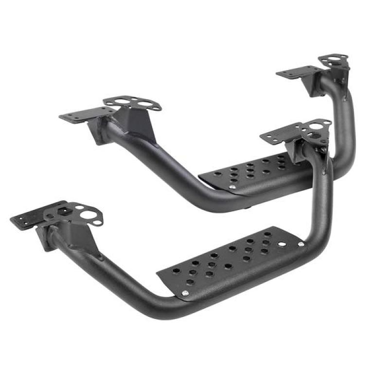 Go Rhino Side Steps Go Rhino Dominator Extreme D6 SideSteps - Tex Blk - 4in Drop Down Steps (Pair)
