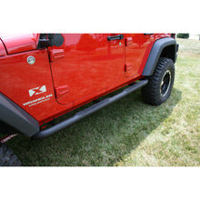 Load image into Gallery viewer, Rugged Ridge Nerf Bars Rugged Ridge 3 In Round Tube Steps Black 07-18 Jeep Wrangler Unlimited JK