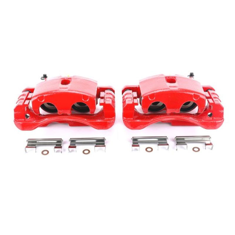 PowerStop Brake Calipers - Perf Power Stop 02-06 Cadillac Escalade Front or Rear Red Calipers w/Brackets - Pair