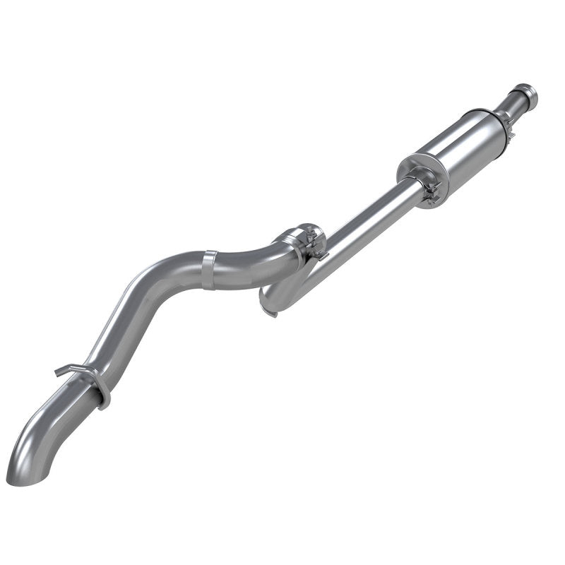 MBRP Catback MBRP 18-20 Jeep Wrangler JL 2.5in Single Rear Exit Cat Back Exhaust - Aluminum