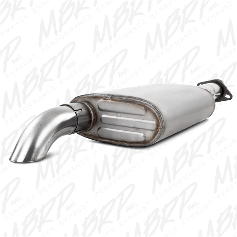 MBRP Catback MBRP 00-06 Jeep Wrangler (TJ) Inline-4 2.5L Inline-6 4.0L Cat Back Single Off-Road Turn Down T409 Ex