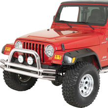 Load image into Gallery viewer, Rugged Ridge Bumper Accessories Rugged Ridge 3-In Double Tube Front Bumper SS 76-06 Models