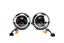 Load image into Gallery viewer, DV8 Offroad Headlights DV8 Offroad 07-18 Jeep Wrangler JK LED Projector Headlights w/ Angel Eyes