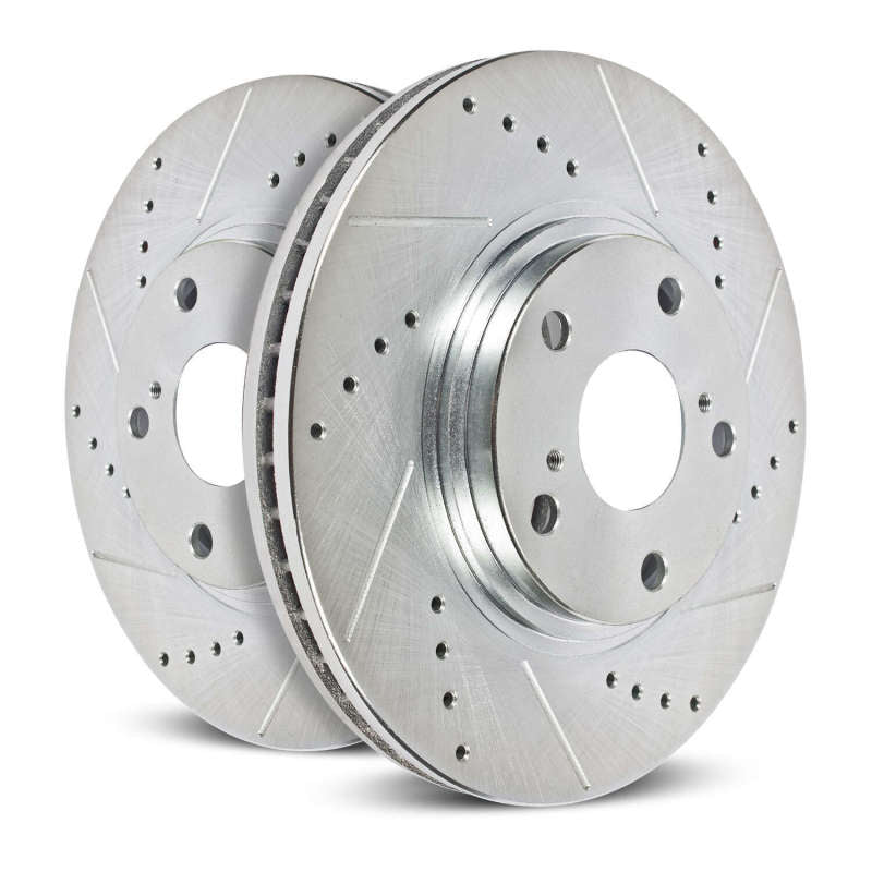 PowerStop Brake Rotors - Slot & Drilled Power Stop 05-10 Chrysler 300 Rear Evolution Drilled & Slotted Rotors - Pair