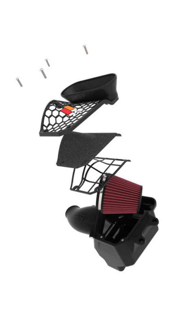 K&N Engineering Cold Air Intakes K&N 21-22 Jeep Wrangler JL V8-6.4L Aircharger Performance Intake