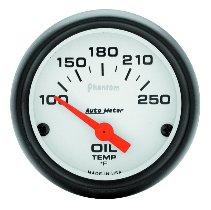 AutoMeter Gauges Autometer Phantom 52mm Oil Temp 100-250 F Electronic Gauge Kit