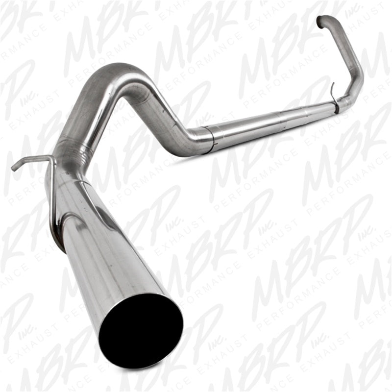 MBRP Turbo Back MBRP 1999-2003 Ford F-250/350 7.3L 4in Turbo Back Single No Muffler T409 SLM Series Exhaust System