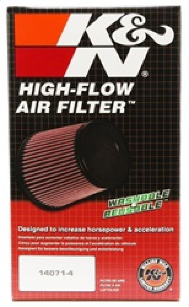 K&N Engineering Air Filters - Universal Fit K&N Universal Clamp-On Air Filter 5in FLG / 6-1/2in B / 4-3/8in T / 8-3/4in H