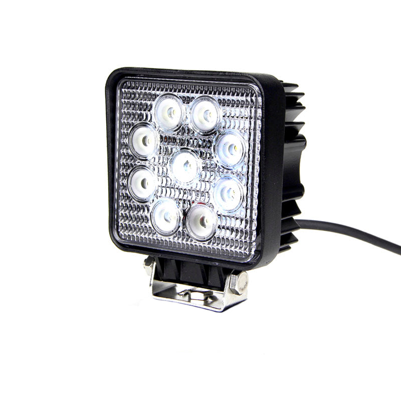 Quake LED Work Light 4 Inch Work Light 27 Watt 60 Degree Flood Fracture Series - QFR202