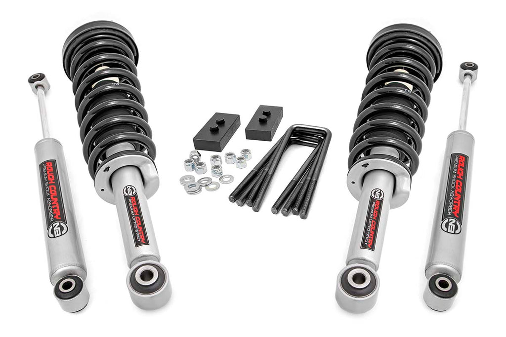 Rough Country Leveling Kit 2 Inch Leveling Lift Kit Lifted Struts & N3 Shocks 09-13 F-150 Rough Country - 50004