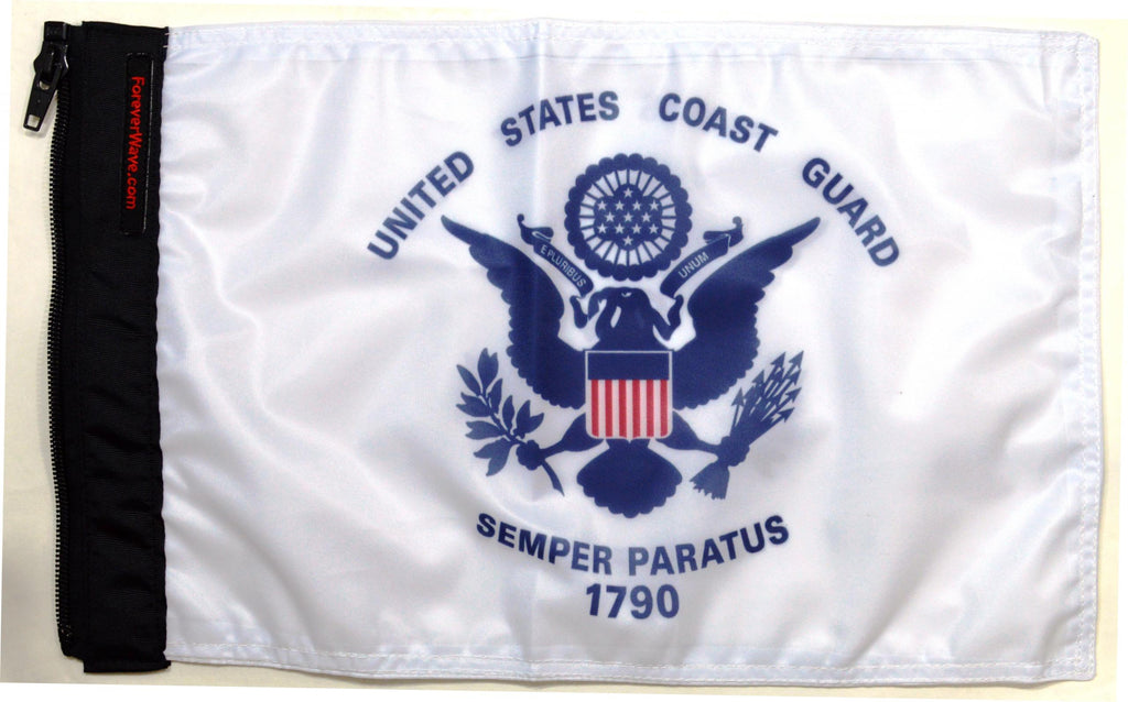 Forever Wave Military Car Flags Coast Guard Flag Forever Wave - 5006