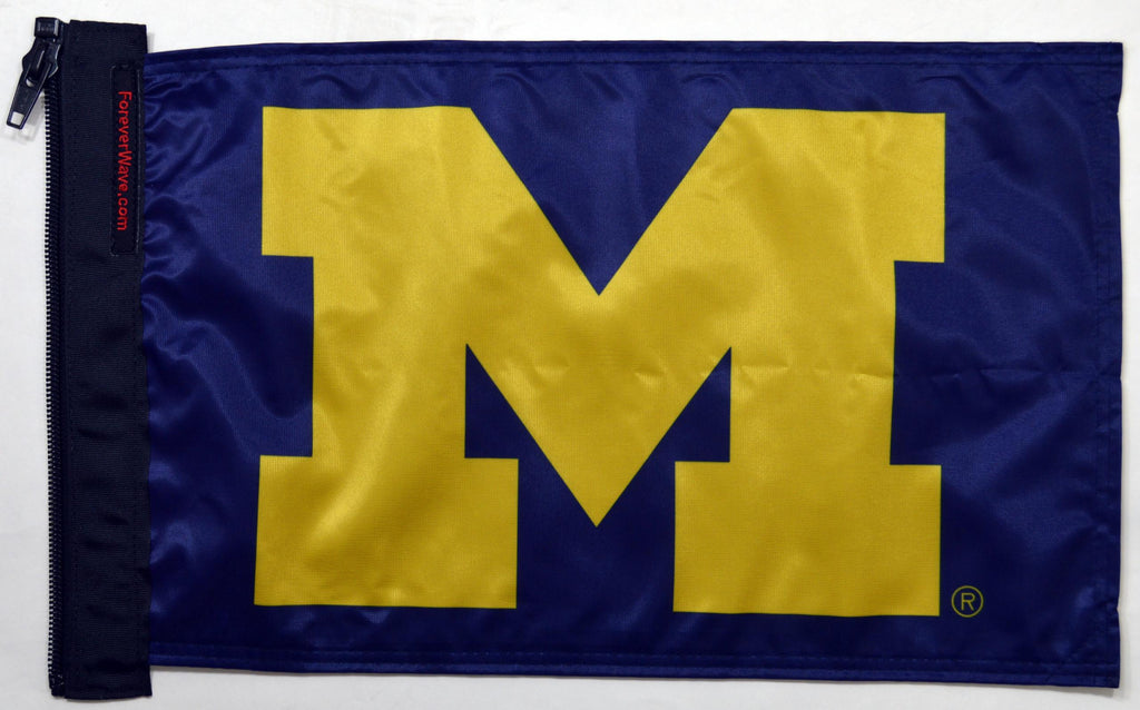 Forever Wave NCAA/College Car Flags Michigan Flag Forever Wave - 5017