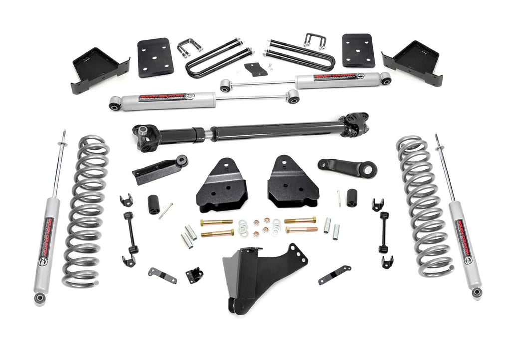 Rough Country Lift Kits 6 Inch Suspension Lift Kit w/Front Drive Shaft 17-19 F-250 4WD w/o Overloads Diesel Rough Country - 50421
