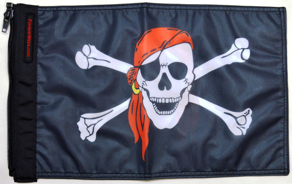 Forever Wave Pirate Car Flags One Eyed Jack Flag Forever Wave - 5044