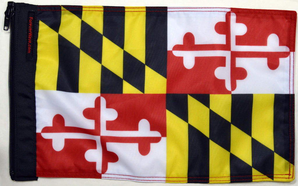 Forever Wave State Car Flags State Flag Maryland Forever Wave - 5050