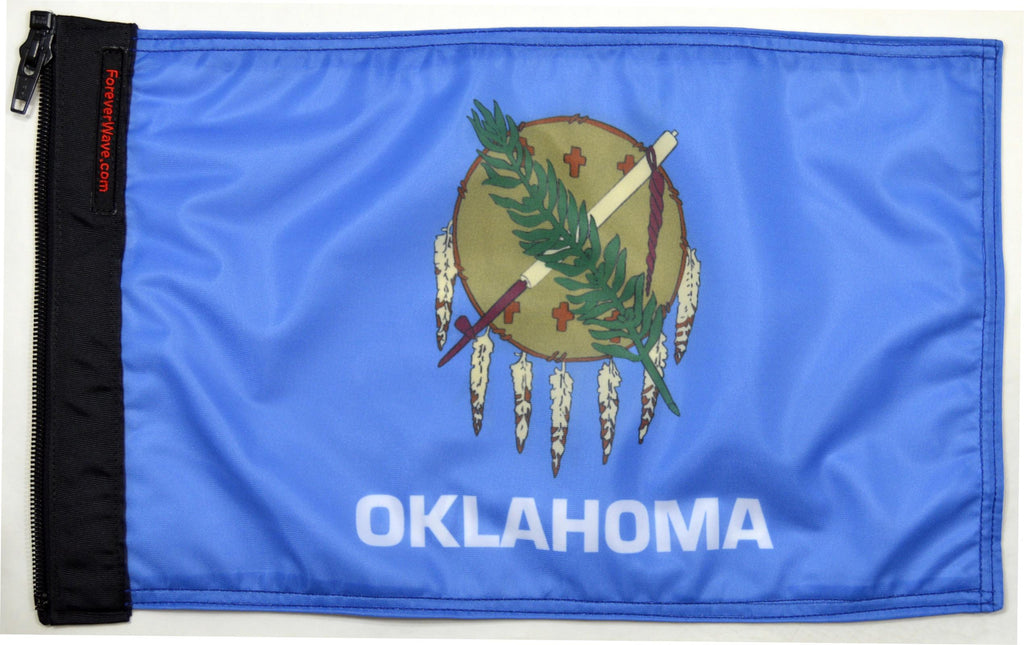 Forever Wave State Car Flags State Flag Oklahoma Forever Wave - 5052