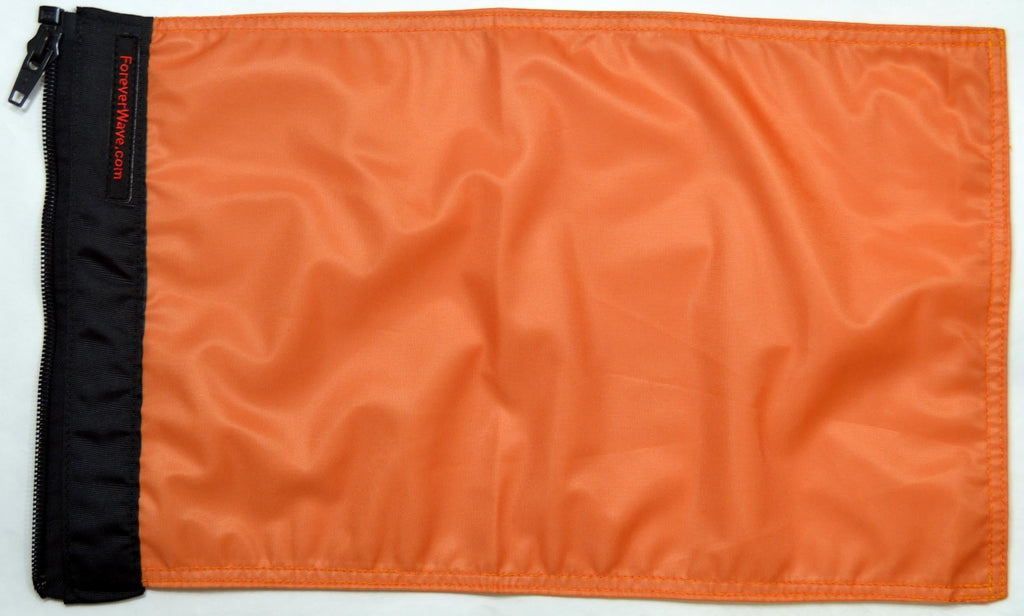 Forever Wave Specialty Car Flags Plain Orange Flag Forever Wave - 5081