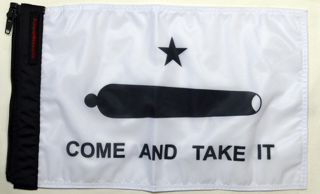 Forever Wave Historical Car Flags Gonzales Flag Forever Wave - 5082
