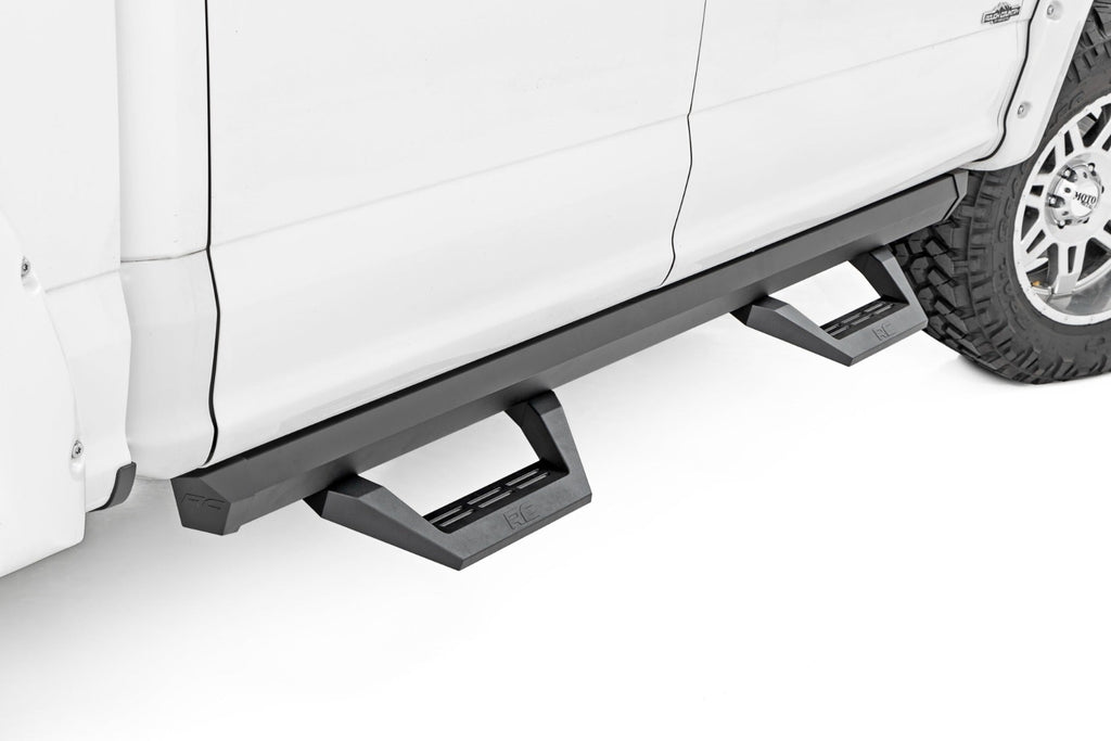 Rough Country Side Steps SRX2 Adjustable Aluminum Step Crew Cab 15-22 Ford F-150/17-22 Super Duty Rough Country - 51008A