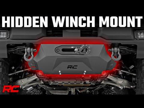 Rough Country Front Winch Bumpers Hidden Winch Mount with 9500S Winch 21-22 Ford Bronco 4WD Rough Country - 51058