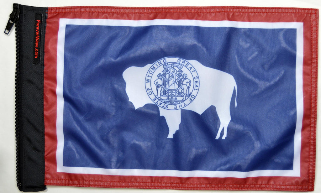 Forever Wave State Car Flags State Flag Wyoming Forever Wave - 5121