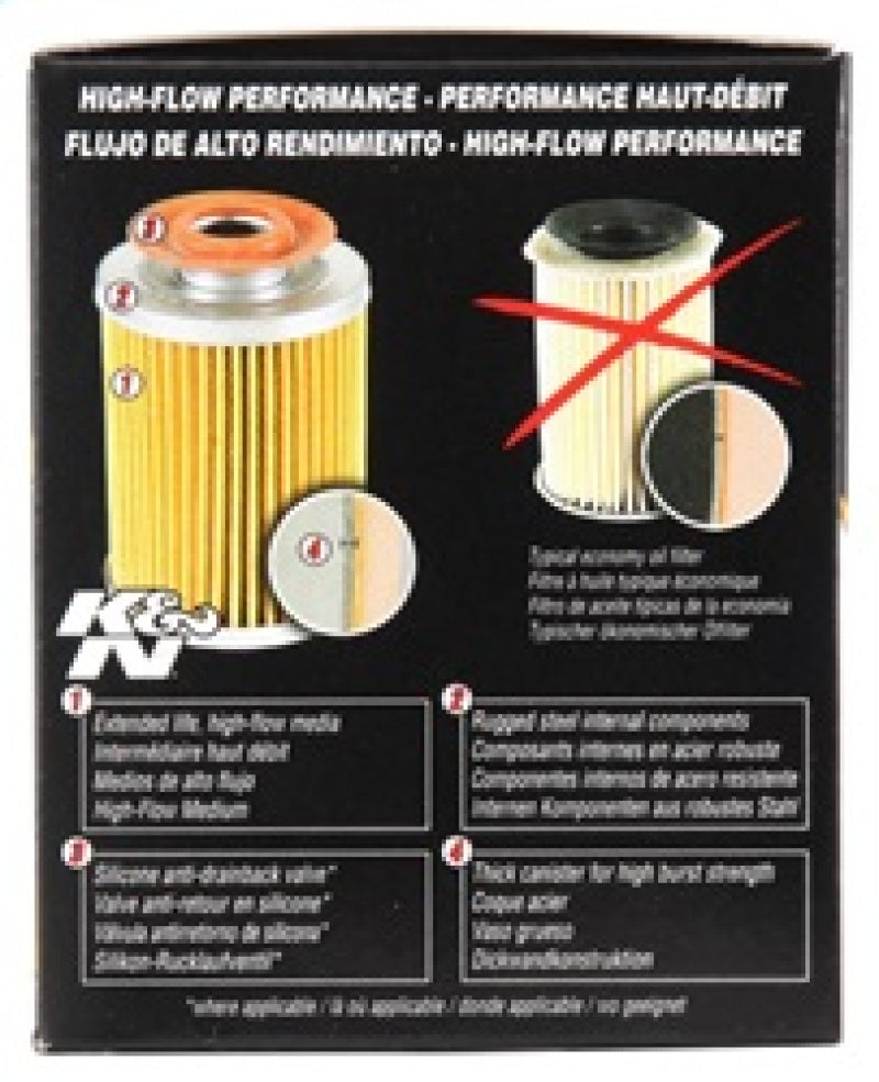 K&N Engineering Oil Filters K&N 3.74inch / 2.98 OD Performance Gold Oil Filter