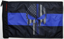 Load image into Gallery viewer, Forever Wave Military Car Flags Thin Blue Line Punisher Flag Forever Wave - 5151