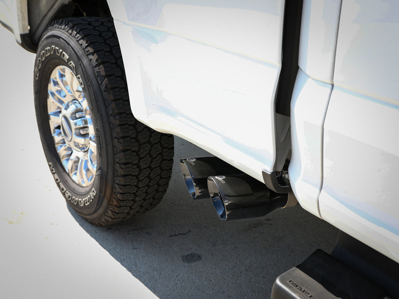 aFe Catback aFe Rebel Series 3in 409 SS Cat-Back Exhaust w/ Black Tips 17-20 Ford F-250/F350 V8 6.2L/7.3L