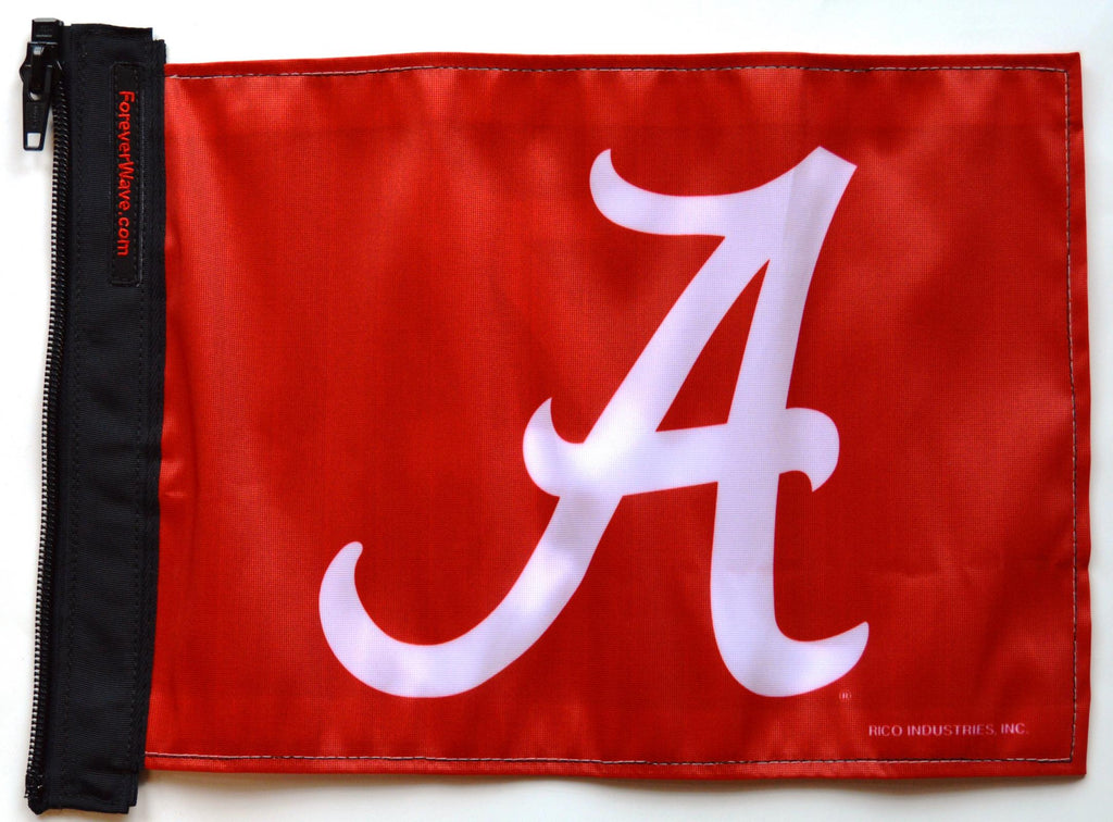 Forever Wave NCAA/College Car Flags Alabama A Red Flag Forever Wave - 5195