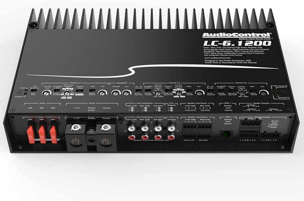Stinger Off-Road Audio AudioControl LC-6.1200 High-Power Multi-Channel Amplifier with Accubass