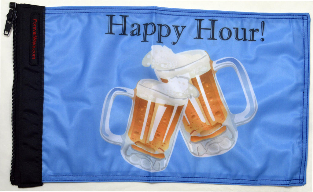 Forever Wave Specialty Car Flags Happy Hour Beers Flag Forever Wave - 5217