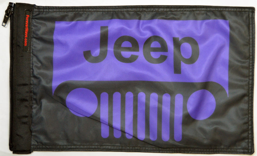 Forever Wave Specialty Car Flags Jeep Grill Purple Flag Forever Wave - 5221