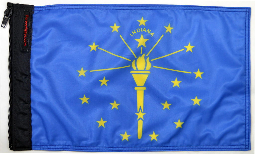 Forever Wave State Car Flags State Flag Indiana Forever Wave - 5225