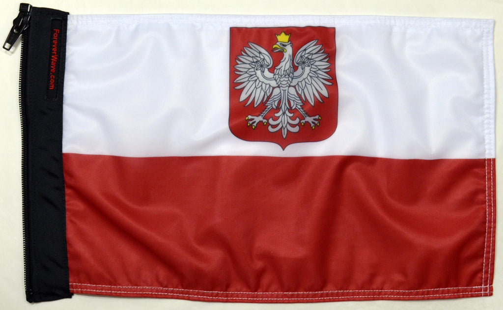 Forever Wave Car Flags of the World Poland Flag Forever Wave - 5251