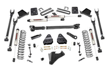Load image into Gallery viewer, Rough Country Lift Kits 6 Inch Ford 4-Link Suspension Lift Kit w/V2 Shocks w/Front Drive Shaft 17-19 F-250/350 4WD Diesel Rough Country - 52671