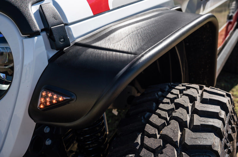 Bushwacker Fender Flares Bushwacker 2020 Jeep Gladiator Launch Edition Flat Style Flares 4pc - Black